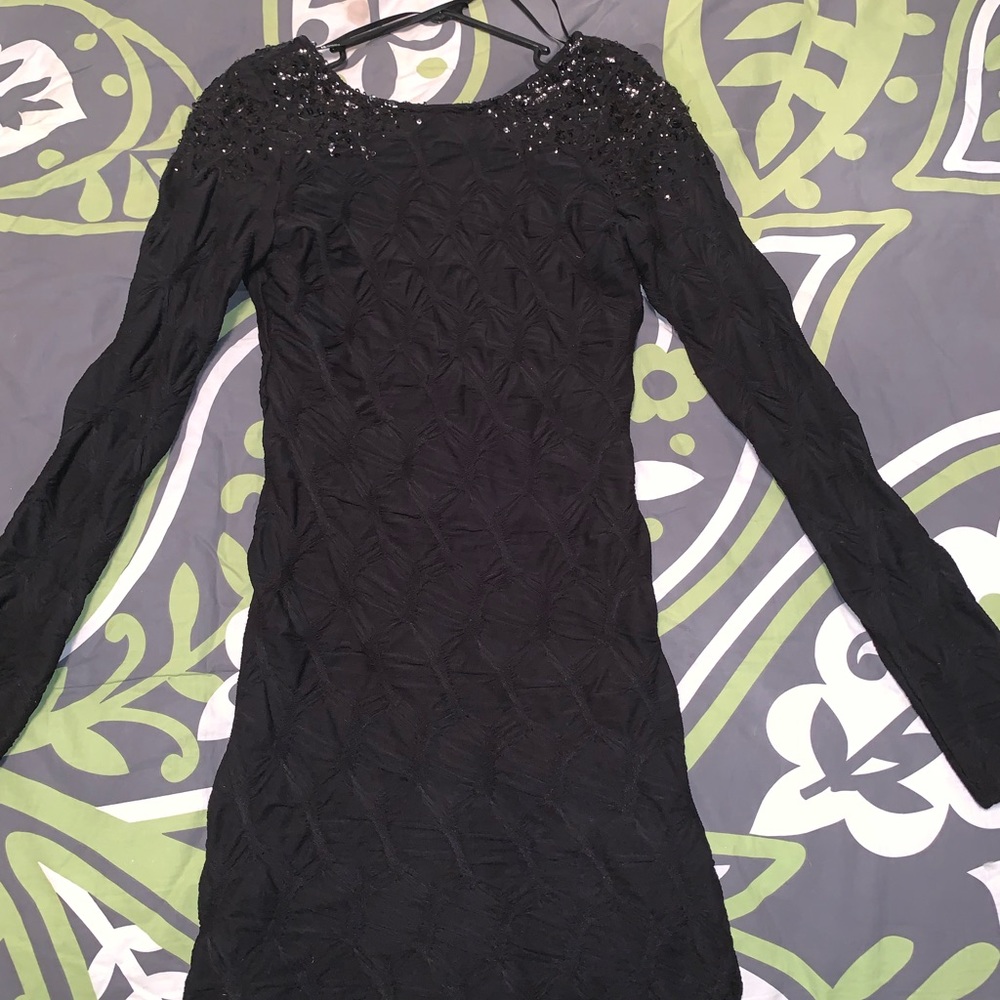 Fitted black forever 21 short dress